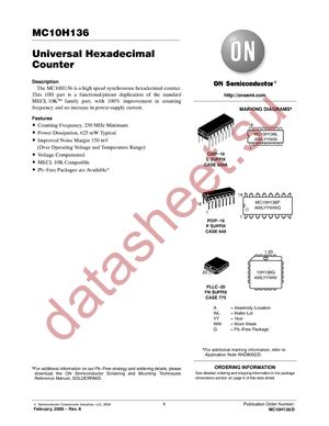 MC10H136FNR2 datasheet  